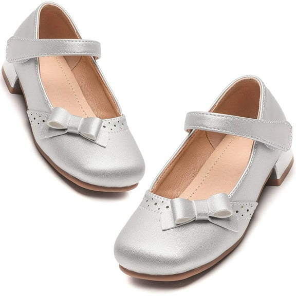 Girls Mary Jane Shoes School Dress Shoes Low Heel Party Wedding Shoes for Kids (Toddler/Little Kid/Big Kid)