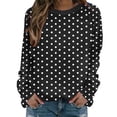 thumbnail image 2 of Craaazy Chandails Athlétiques pour Femmes à Manches Longues, Col Rond, Décontractés, Imprimés, Coupe Ample, Cadeaux, 2 of 7