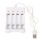 thumbnail image 1 of Cateissary Luz indicadora de de ABS AAA/AA, interfaz USB, juguete eléctrico reutilizable, baterías de Control remoto, adaptador de carga Cargadores de dispositivos electrónicos Blanco, 1 of 6
