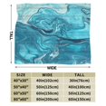 UltraSoft Micro Fleece Blanket,Abstract Art Blue,Custom Home Decor