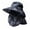 Black, variant on Wide Brim Sun Hat with Removable Neck & Face Flap – UPF 50+ UV Protection Safari Hat for Men & Women
