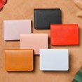thumbnail image 5 of Simple Fashion Super Slim Folding Leather Card Wallet Small Purse Credit Card Holder Card Bag BROWN, 5 of 8