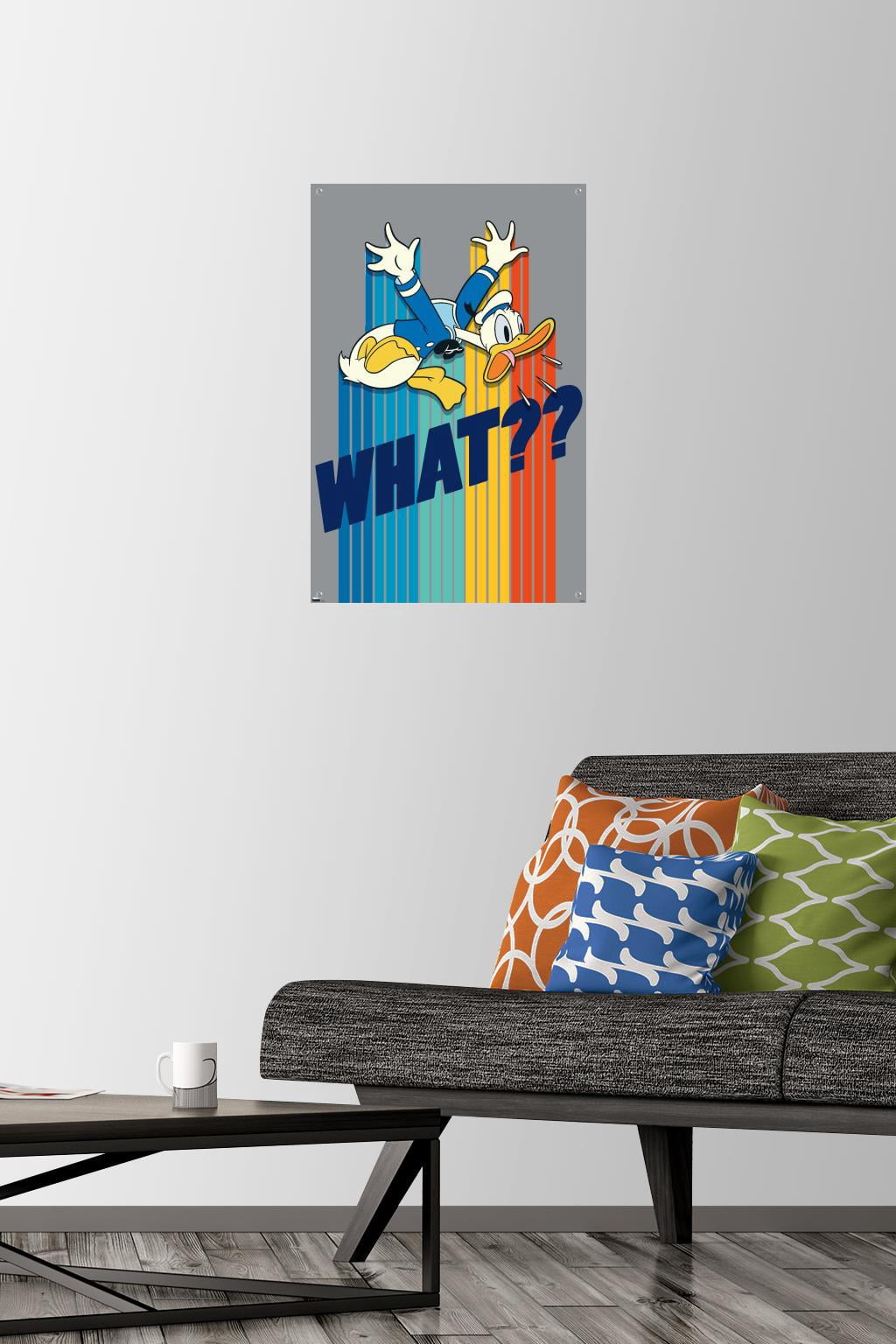Disney Donald Duck - What Wall Poster with Pushpins, 14.725" x 22.375"