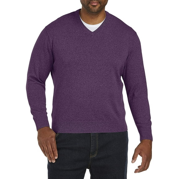 V-Neck Pullover Wineberry Heather 5XL