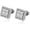 Silver, variant on Square Screw Stud Earrings For Men 5A+ Cubic Zirconia 925 Sterling Silver Screw Stud Back Square Flat Cartilage Hypoallergenic Stud Earrings