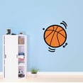 thumbnail image 2 of Holiday Gift Boys Joyful Sports Wall Decal Decoration Abstract Basketball Design Wall Vinyl Art Lasts Years and Easily Removable - Size: 36 in x 45 in, 2 of 3