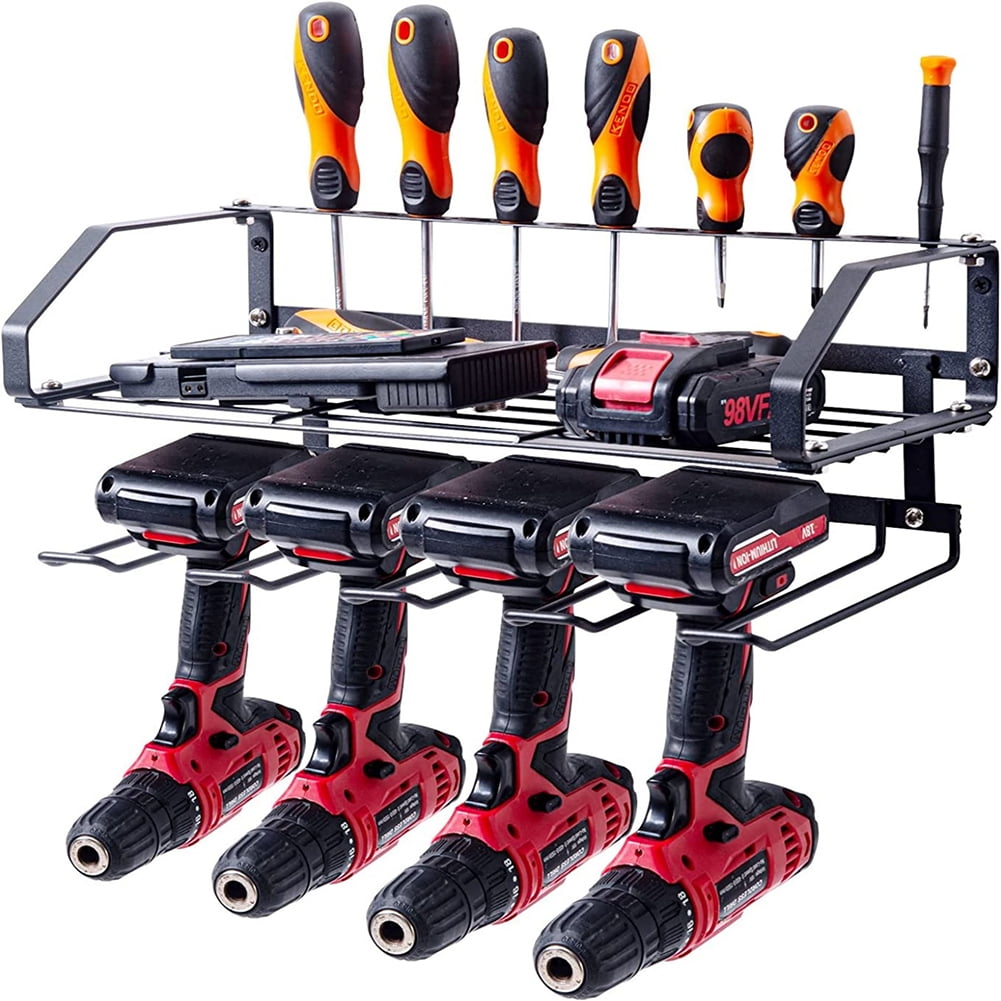 Kadyn Single Layer Power Tool Organizer, Tool Storage Rack, Black Tool Storage Organizer Kadyn Single Layer Power Tool Organizer, Tool Storage Rack, Black Tool Storage Organizer