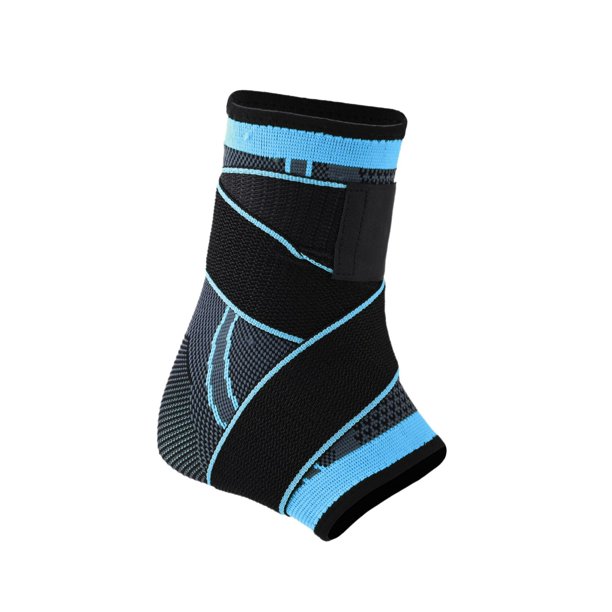 Protección de tobillo presurizada enrollable para correr y montar Protección de tobillo con correa transpirable fija Protección de tobillo de nailon tejido Protección de tobillo deportiva ajustable