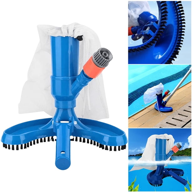 Cabezal Aspiradora Con Cepillo para Piscinas Malla Y Adaptador Manguera Spas