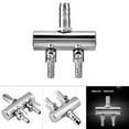 thumbnail image 7 of Aquarium Control Lever Valve,Fish Tank Splitter Pump Accessories,Stainless Steel Fish Tank Manifolds Multi Port T Shaped Line Regulator Connector Airline Tubing Hose, 7 of 7