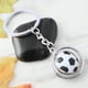 thumbnail image 4 of BRIGHTFUFU Balón de fútbol llavero de metal 3D deportes llavero bola giratoria llavero regalo de cumpleaños, 4 of 7