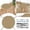 Brun, variante sur Coussin Rond pour Chaise de Jardin pour Tabourets d'Extérieur, Patio, Salle à Manger avec Quatre Attaches - Coussin de Siège pour Confort et Durabilité