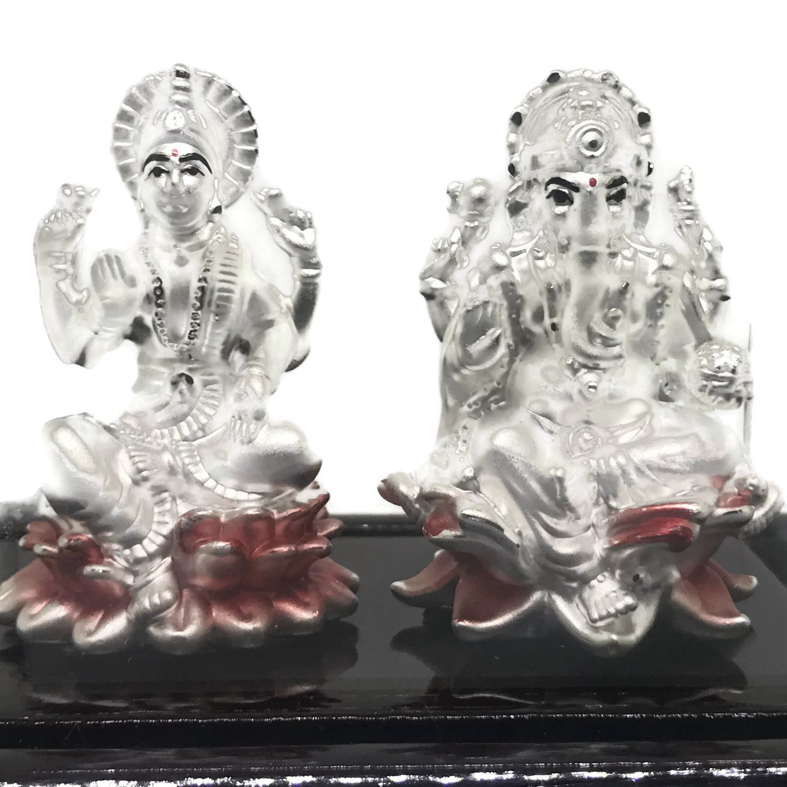CSL 999 Pure Silver Ganesha Lakshmi / Laxmi idol / Statue / Murti