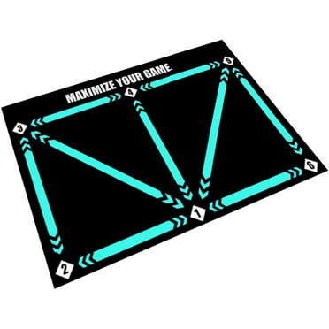Football Footstep Training Mat, Dingrich Soccer Training Mat, Non-Slip Soccer Exercise Mat Footwork Mastery Mat, Ball Control Training Mat, Soccer Training Sports Accessories (60 x 90 cm)