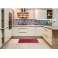 thumbnail image 5 of Ahgly Company Indoor Square Contemporary Crimson Red Abstract Area Rugs, 8' Square, 5 of 6
