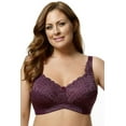thumbnail image 3 of Women's Elila 1607 Stretch Lace Softcup Bra (Black 46E), 3 of 4