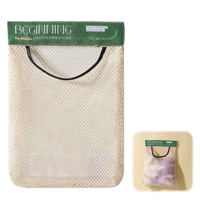 SharkTRUE 3-Packs Breathable Mesh Storage Bag Elastic Foldable Organizer for Clothes, Toys & Home
