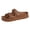Coffee, variant on Women's Platform Slippers Arch Support Adjustable Double Buckle No Slip Comfortable Casual Summer Beach Shoes