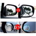 thumbnail image 5 of SHENMO 4 Pack 50mm Rotatable Car Blind Spot Mirror Frameless Round 360°Rotate HD Glass Self Adhesive Convex Rear View Car Side Blind Spot Mirror Exterior for Vehicles, Motorcycle, Truc, 5 of 5