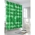 thumbnail image 3 of Shower Curtain Green Fish Scales Bathroom Curtains with Hooks, Waterproof Fabric Ombre Fish Tail Bath Shower Curtains Set for Bathroom Bathtubs Decor 72x72 Inch, 3 of 8