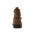 thumbnail image 5 of Polar Fox Derrick MPX806077 Classic Chelsea Boots with Strap and Buckle, in Cognac Suede, Men's Size 7.5, 5 of 8
