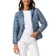 thumbnail image 1 of Abrigo corto de plumas para mujer INSPIRE CHIC, ligero y empaquetable, con capucha, invierno, color azul, 1 of 5
