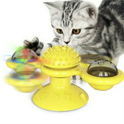 KEENYODA Windmill Cat Toy, Interactive Cat Toy, Cat Turntable Massage Toy