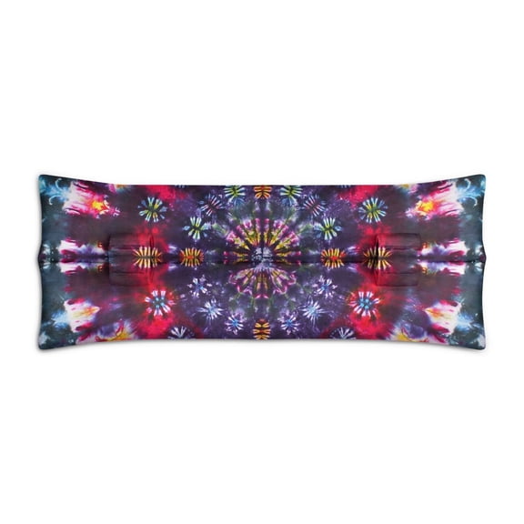 Tie Dye Mastectomy Pillow for Women - Post Surgery Seatbelt Cushion with Soft Plush Fabric & Secure Straps - Heart Surgery Recovery, Breast Cancer Gifts (Rainbow Tie Dye)