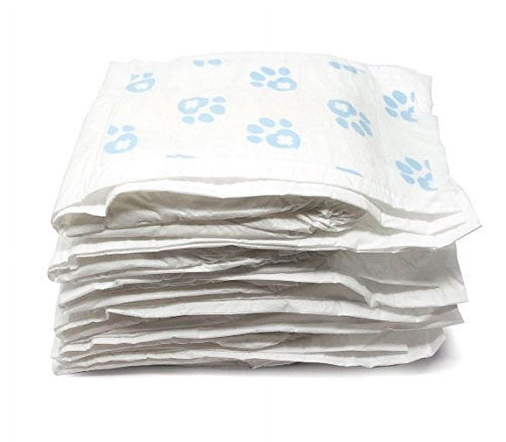 Male Wraps, Disposable Dog Diapers, 1-Tab Large, Lavender, 72 Count - Snag-Free Fastener, Leak Protection, Wetness Indicator