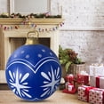 thumbnail image 1 of Bola de Navidad inflable Bola inflable de Navidad de 60 cm, bola inflable de Navidad con brillo de PVC (estilo P), 1 of 6