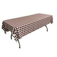 thumbnail image 2 of LA Linen Polyester Gingham Checkered 60 by 144-Inch Rectangular Tablecloth, Pink and White, 2 of 7