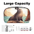 thumbnail image 3 of Sea Lion Waterproof Oxford Fabric Charger Case with Charger Pouch, Cable Organizer, and Cord & Cable Organizer- Digital Travel Bag- 5.9x9.44x3.14 in, 3 of 6
