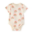 thumbnail image 5 of Garanimals Newborn & Baby Girl Cotton Lap-Shoulder Short-Sleeve Bodysuits, 4-Pack, Sizes 0–24M, 5 of 10
