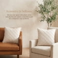 thumbnail image 6 of REGALWOVEN Couch Pillow Cases 1 Pack Soft Pom-poms Velvet Throw Pillow Covers for Farmhouse Home Decor Beige 18" x 18", 6 of 7