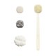 thumbnail image 5 of Juego de cepillos de baño 4 en 1 de doble cara con mango largo - Cepillo portátil para ducha para ensaboar, frotar, masajear y limpiar - Incluye 4 cabezas de cepillo intercambiables, 5 of 9