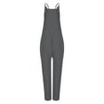 thumbnail image 6 of Prolriy Jumpsuits for Women, Casual Summer Jumpsuits Sleeveless Loose Spaghetti Strap Overalls Jumpers Womens Jumpsuit Grey XXXL, 6 of 6