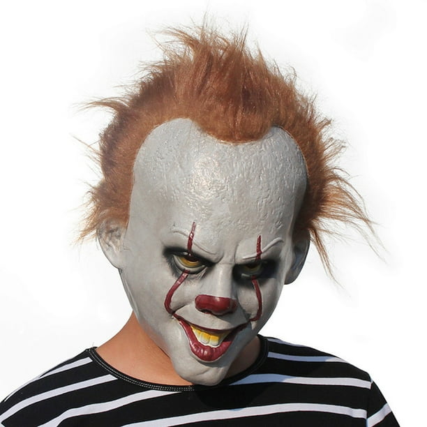 Máscara de látex Pennywise para fiesta de disfraces de carnaval de Halloween