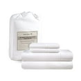 thumbnail image 1 of LANE LINEN California King Sheets - 4 Pc Cal King Sheets Set, 450 Thread Count 100% Cotton Sheets California King, Cooling Sheets, Breathable Bed Sheets, Deep Pocket California King Sheet Set - White, 1 of 4