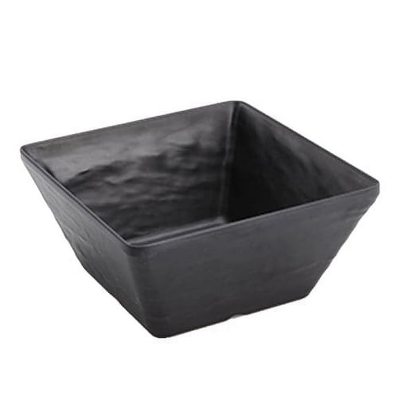 American Metalcraft FSMEL73 Black Faux Slate 50 oz Melamine Bowl