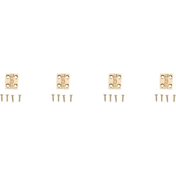 National Hardware - V1800 3/4" x 5/8" Hinge 4/pk - Polished Brass