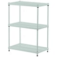 thumbnail image 1 of Design Ideas MeshWorks 3-Tier Metal Storage Shelving Unit Rack, Sage Green, 1 of 10