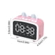 thumbnail image 3 of Altavoz Bluetooth inalámbrico Reloj despertador para el hogar Radio de inserción de tarjeta de audio Mini reloj de escritorio Altavoz pequeño Altavoz de reloj de plástico, 3 of 6