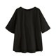thumbnail image 3 of Gibobby Blusa Casual Para Mujer Cuello de algodón femenino de espalda Minimalista Fork Pullover T - Camisa Round Casual Women's Blouse（Negro， S), 3 of 3