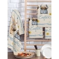 thumbnail image 2 of Happy Easter Kitchen Dish Towels for Drying Dishes Set of 4, Spring Floral Gnomes Eggs Basket Leaf Beige Waffle Weave Microfiber Hand Tea Bathroom Towels Quick Dry & Absorbent Towel 15.7x23.6, 2 of 7
