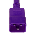 thumbnail image 4 of World Cord Sets 6 Foot IEC 60320 C20 to C19 Heavy Duty PDU Style 20 Amp Power Cable (Purple), 4 of 5