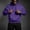 Purple, variant on Sorvello Men's Hooded Pullover Sweatshirt Fleece Lined Long Sleeve Loose Fit Vintage Warm Casual Fall Winter Running Top With Pocket Black L