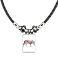 thumbnail image 1 of cheetah brown animal collar a mano colgante de cuerda de cuero Unbranded M, 1 of 3