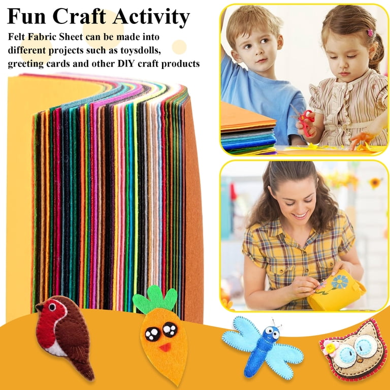 LANNEY Assorted Felt Sheets, 45 Colors 8x12 Inch photo 6