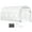 White, variant on VEVORbrand Walk-in Tunnel Greenhouse, 15 x 7 x 7 ft Portable Plant Hot House w/ Galvanized Steel Hoops, 1 Top Beam, Diagonal Poles, Zippered Door & 8 Roll-up Windows, White