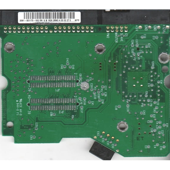WD2500BB-98DWA0, 2061-001173-000 DG, WD IDE 3.5 PCB